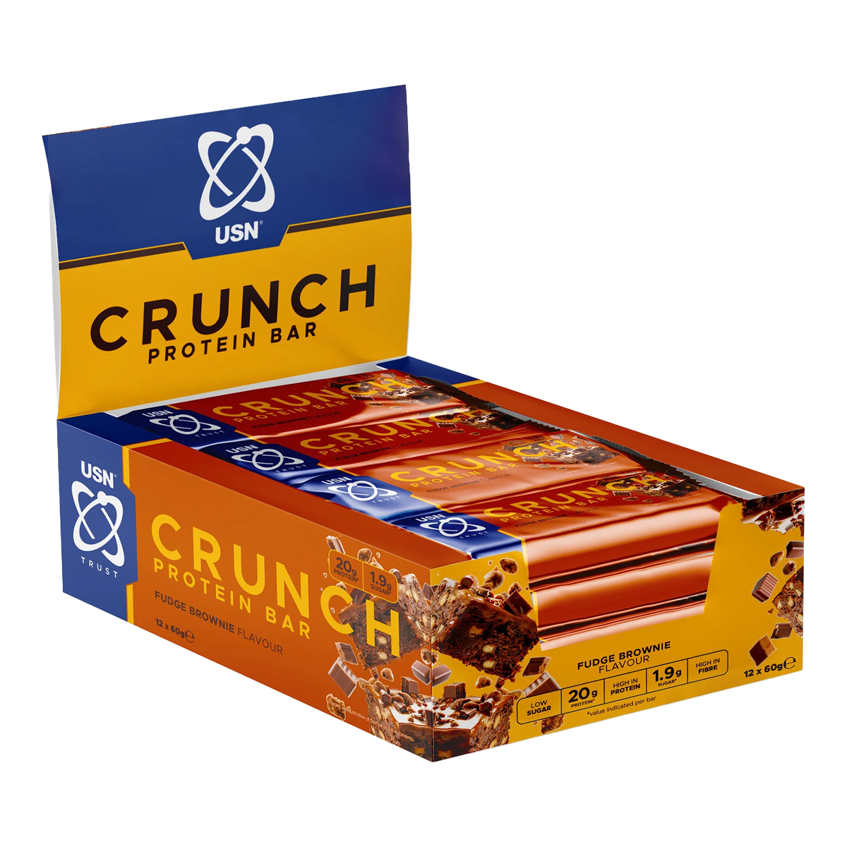 USN Trust Crunch Protein Bars 12x60g