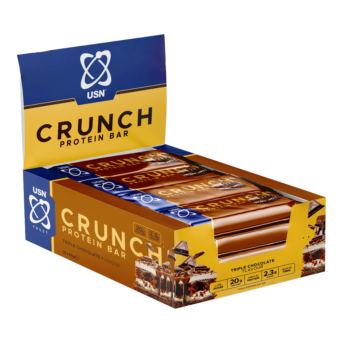 USN Trust Crunch Protein Bars 12x60g
