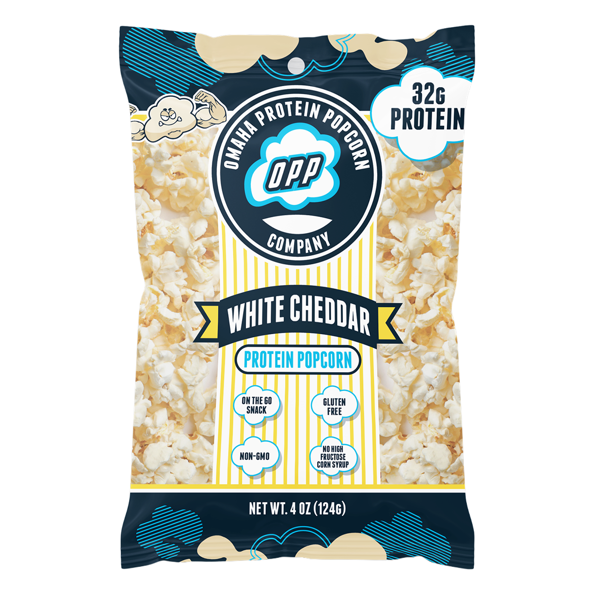 Omaha Protein Popcorn 124g Single Bag