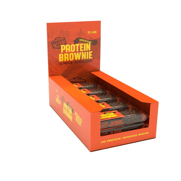 Mountain Joes Protein Brownie 10x60g (Chocolate Peanut)