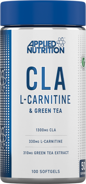 Applied Nutrition CLA , L-Carnitine + Green Tea 100 Softgels
