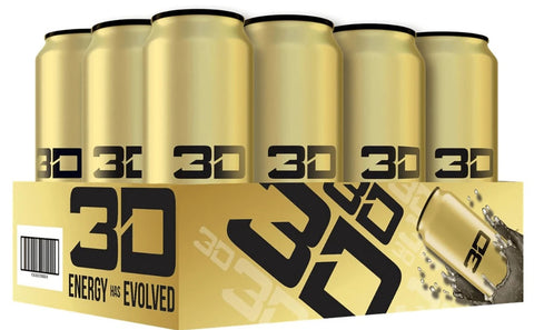 3D Energy Drink 12x473ml (Gold/Pineapple Coconut)