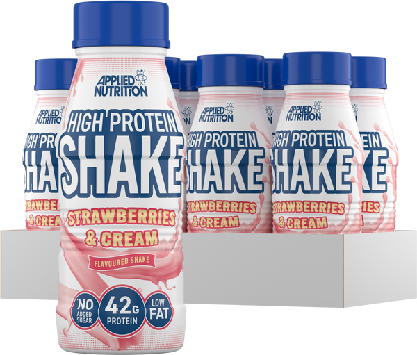Applied Nutrition RTD High Protein Shake 8x500ml (Strawberries & Cream)