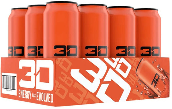3D Energy Drink 12x473ml (Orange/Orange)